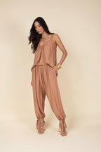Calça aladim em viscose