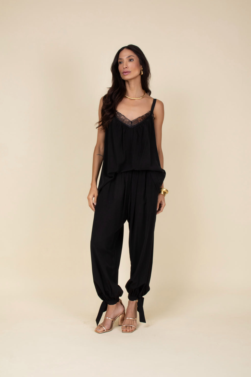 Calça aladim em viscose