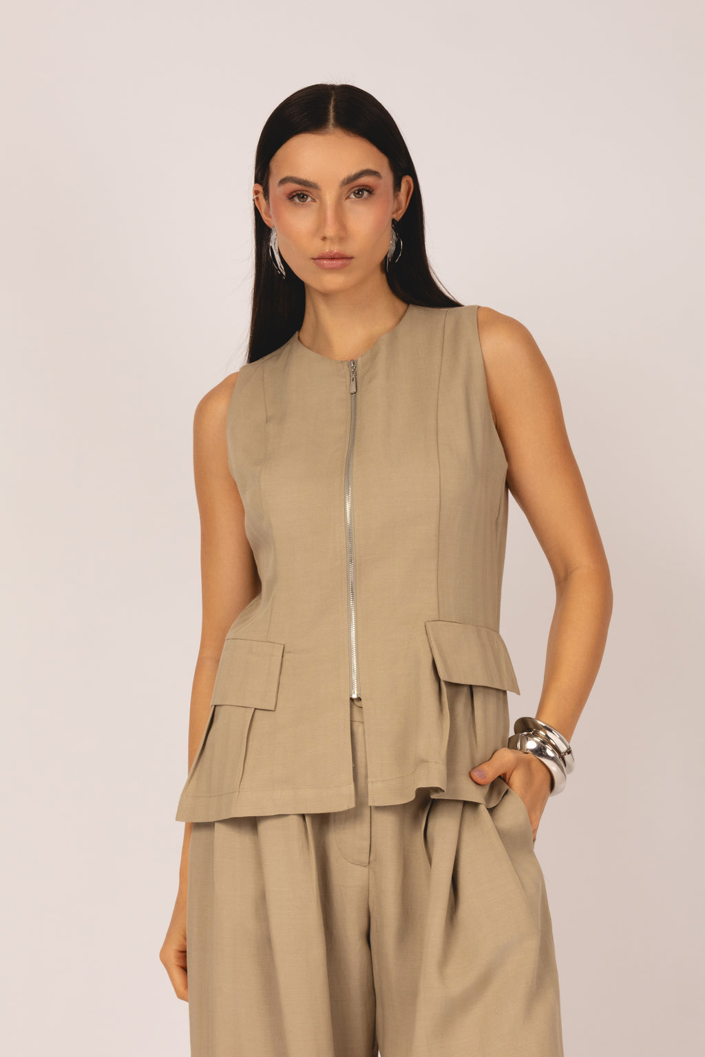 Conjunto Alfaiataria com colete