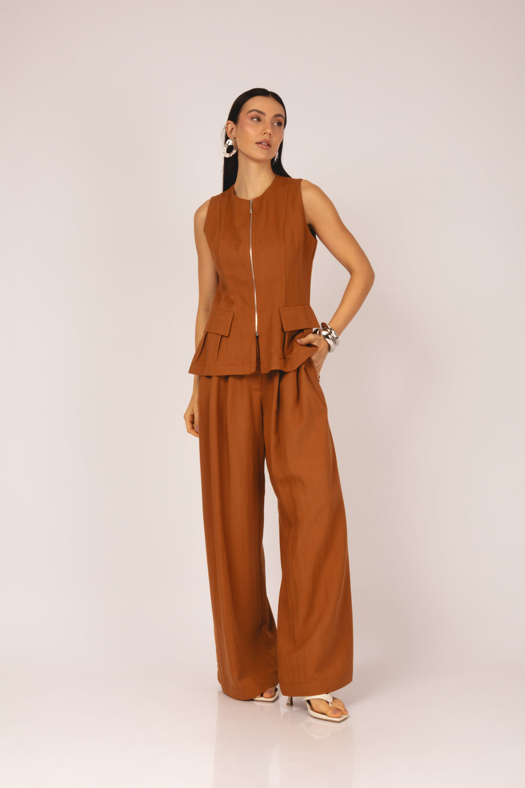 Conjunto Alfaiataria com colete