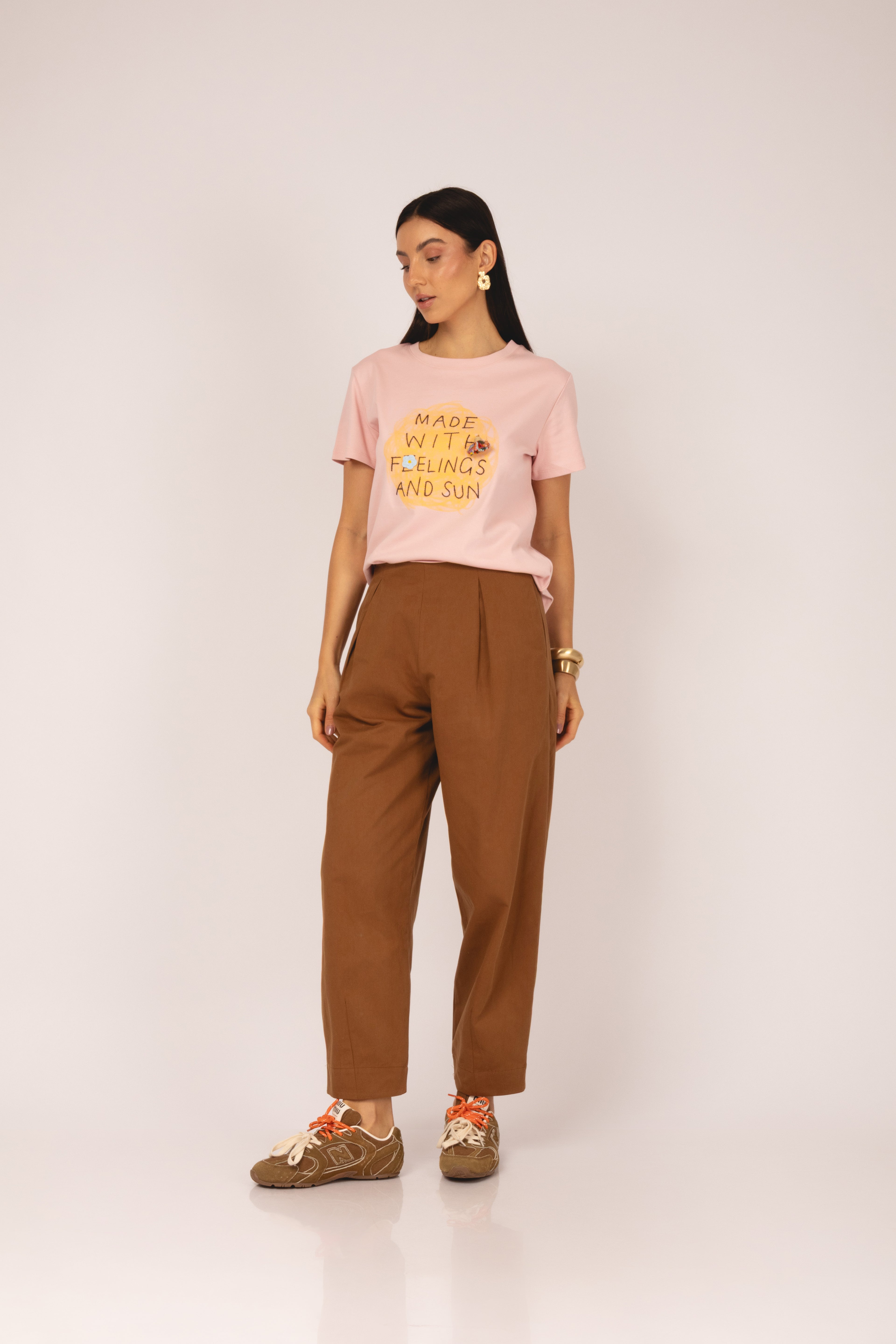T-shirt Made with Feelings and Sun