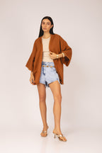 Kimono com detalhe trançado
