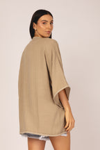 Kimono com detalhe trançado