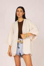 Kimono com detalhe trançado