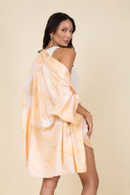 Conjunto kimono e short estampa suave