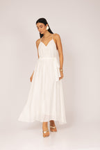 Vestido longo fluído