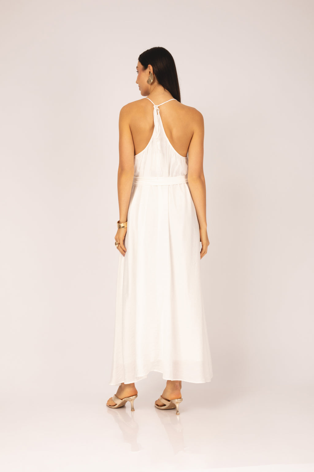 Vestido longo fluído