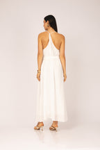 Vestido longo fluído