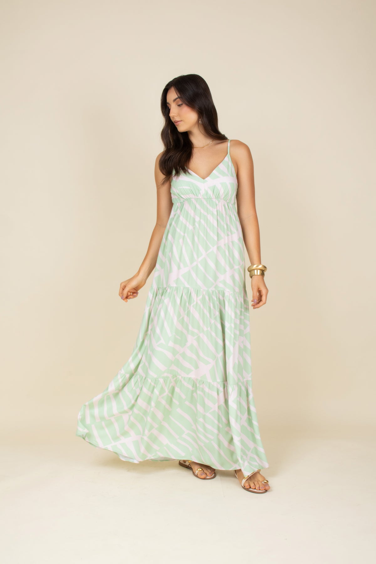 Vestido longo três marias