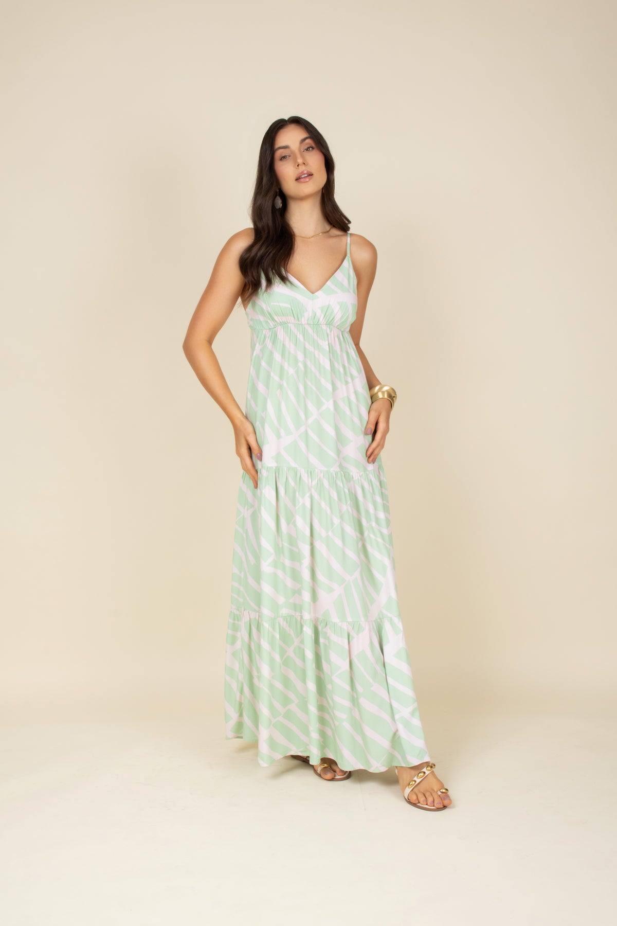 Vestido longo três marias