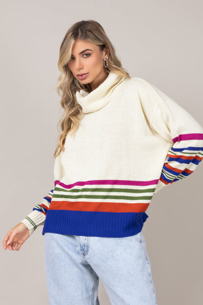 Tricot barra listrada