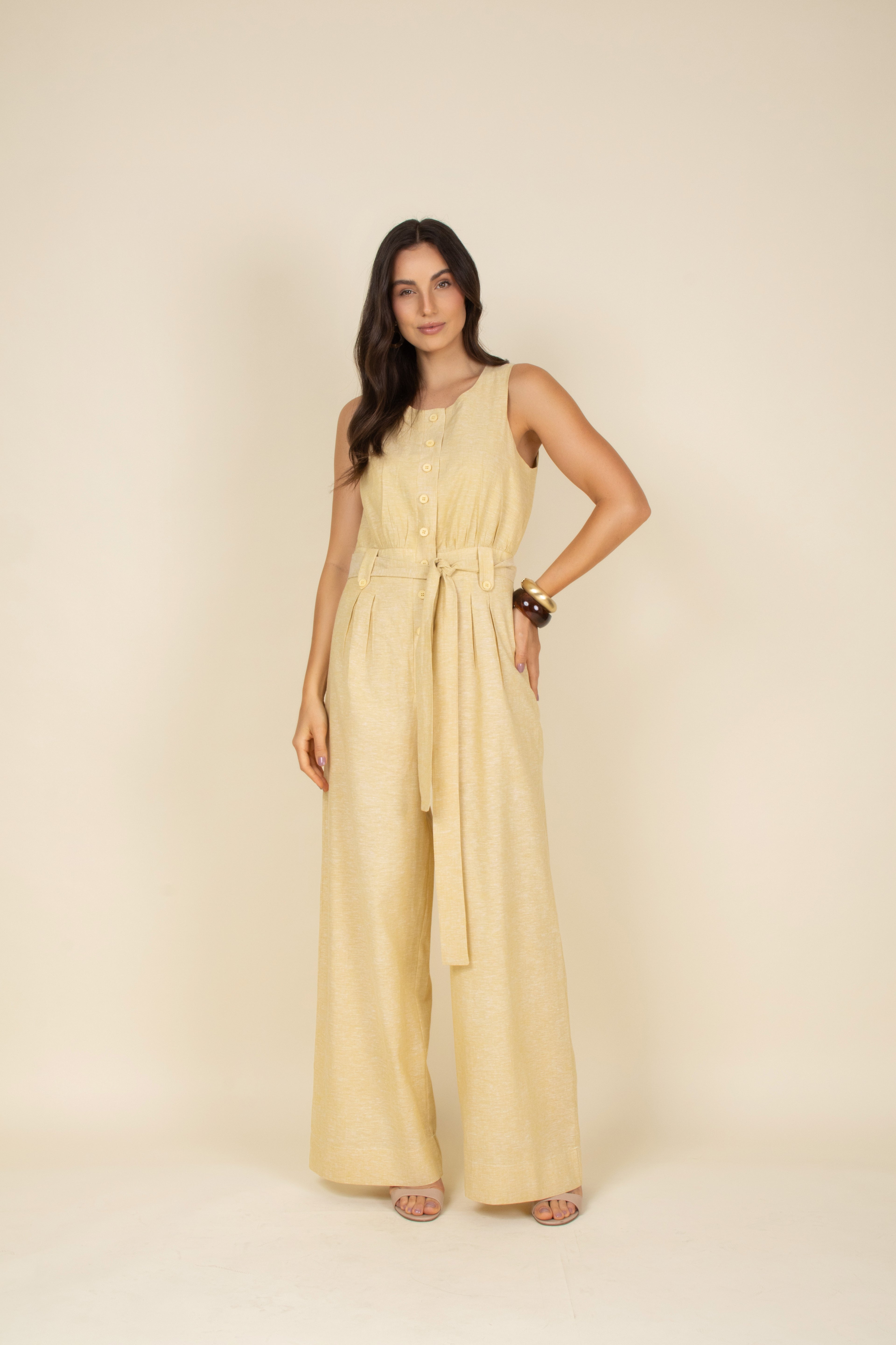 Macacão de linho caetê