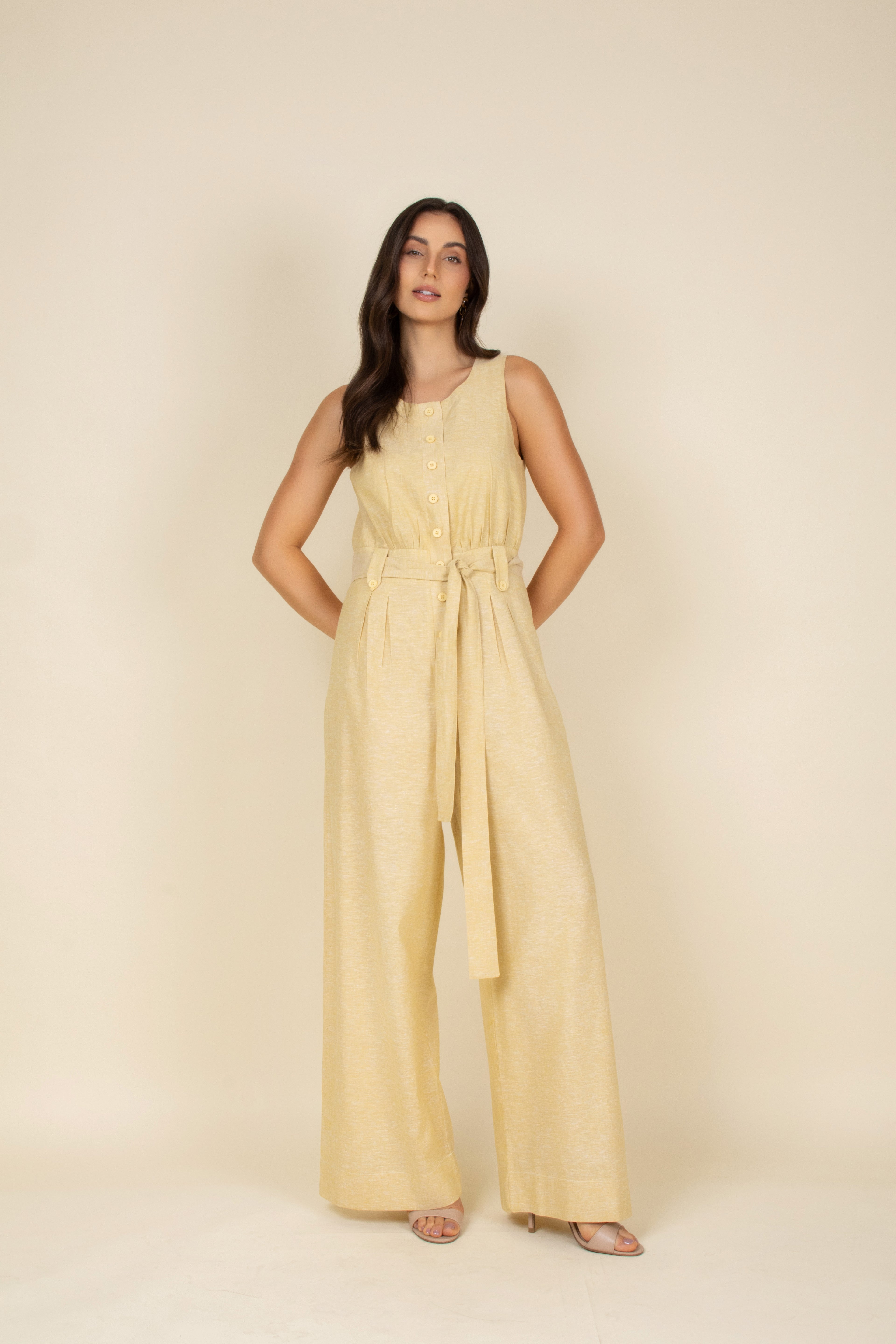 Macacão de linho caetê