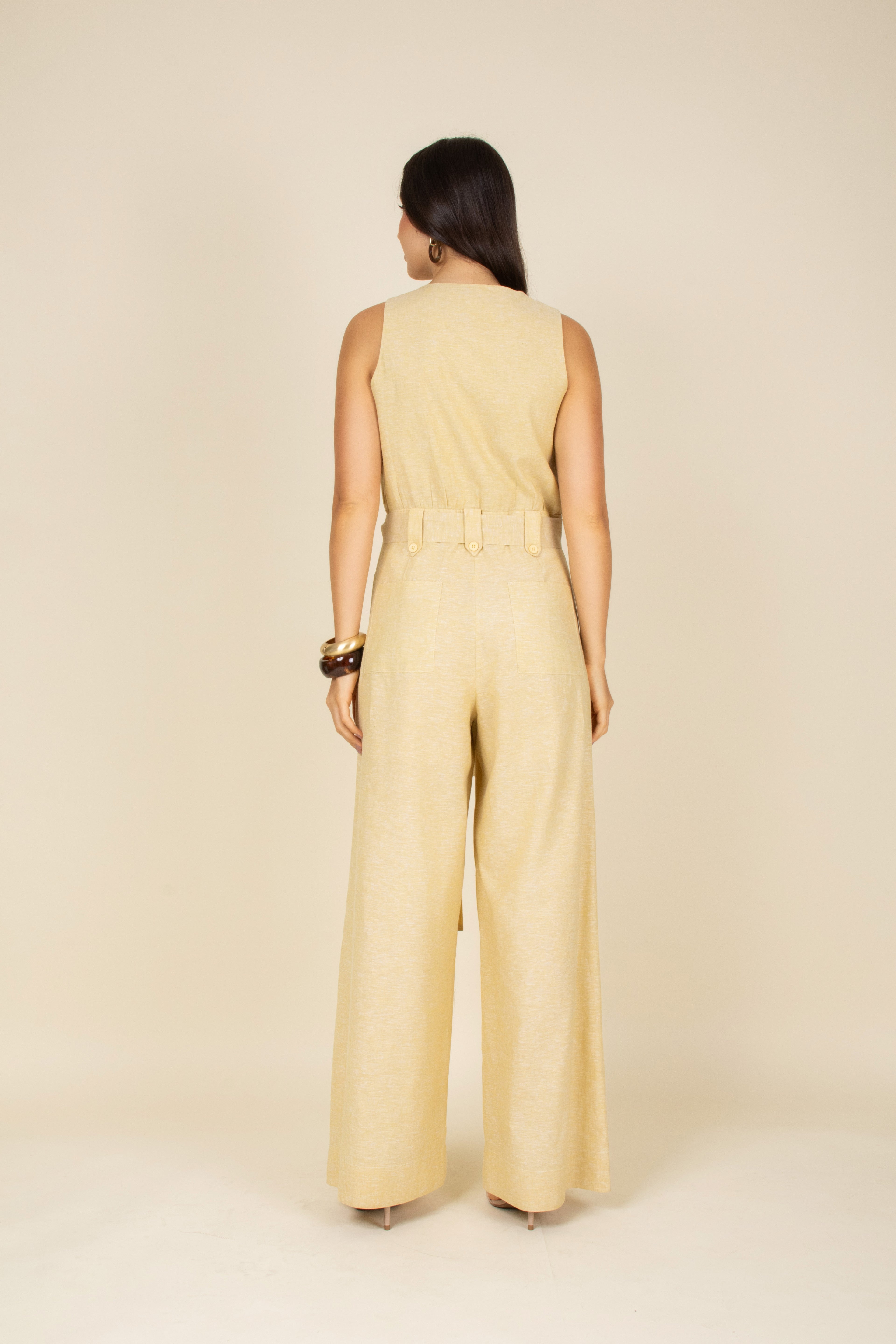 Macacão de linho caetê