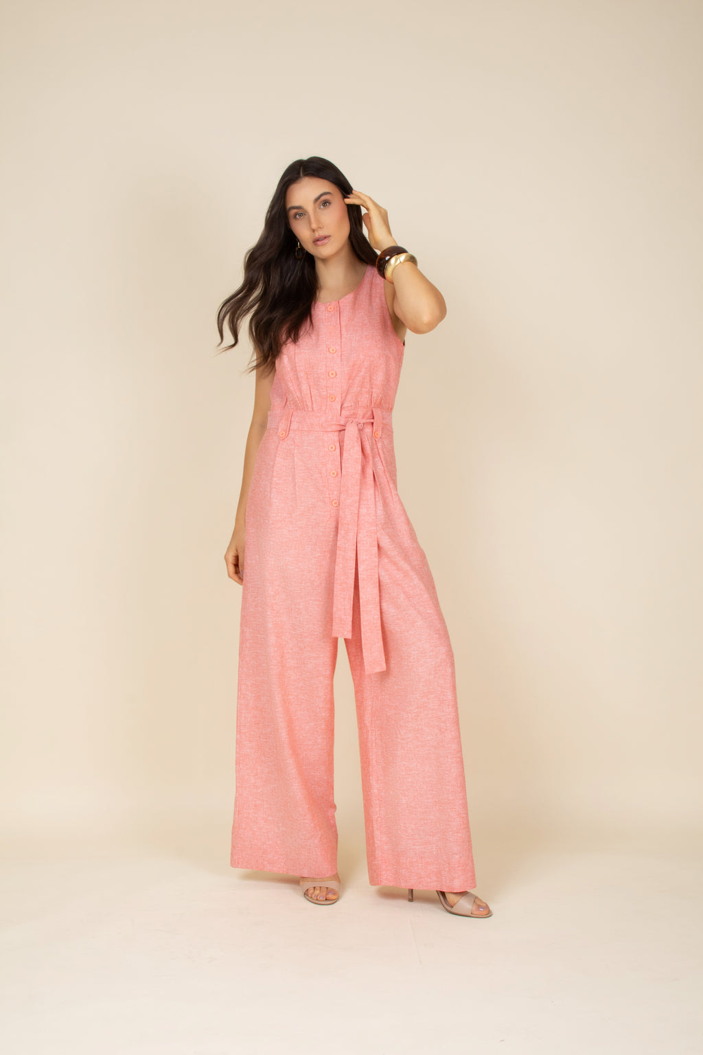 Macacão de linho caetê