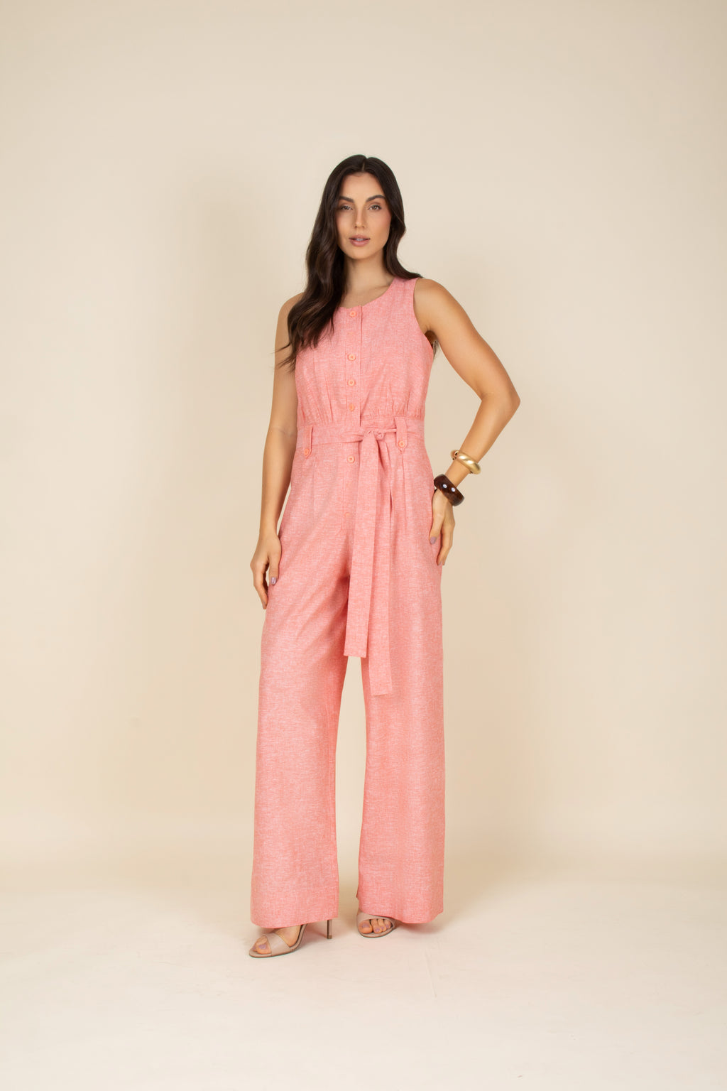 Macacão de linho caetê