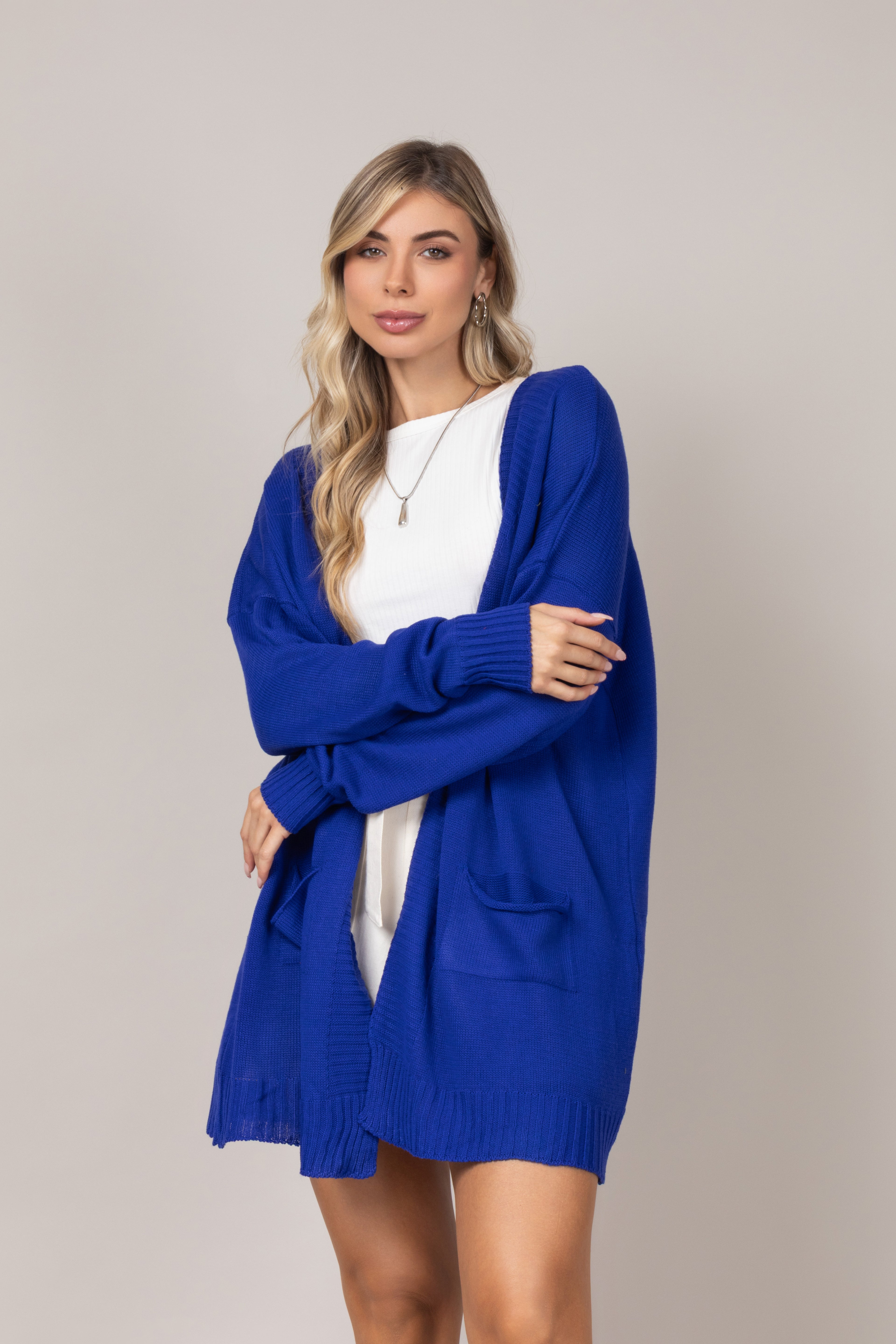 Cardigan em tricot love
