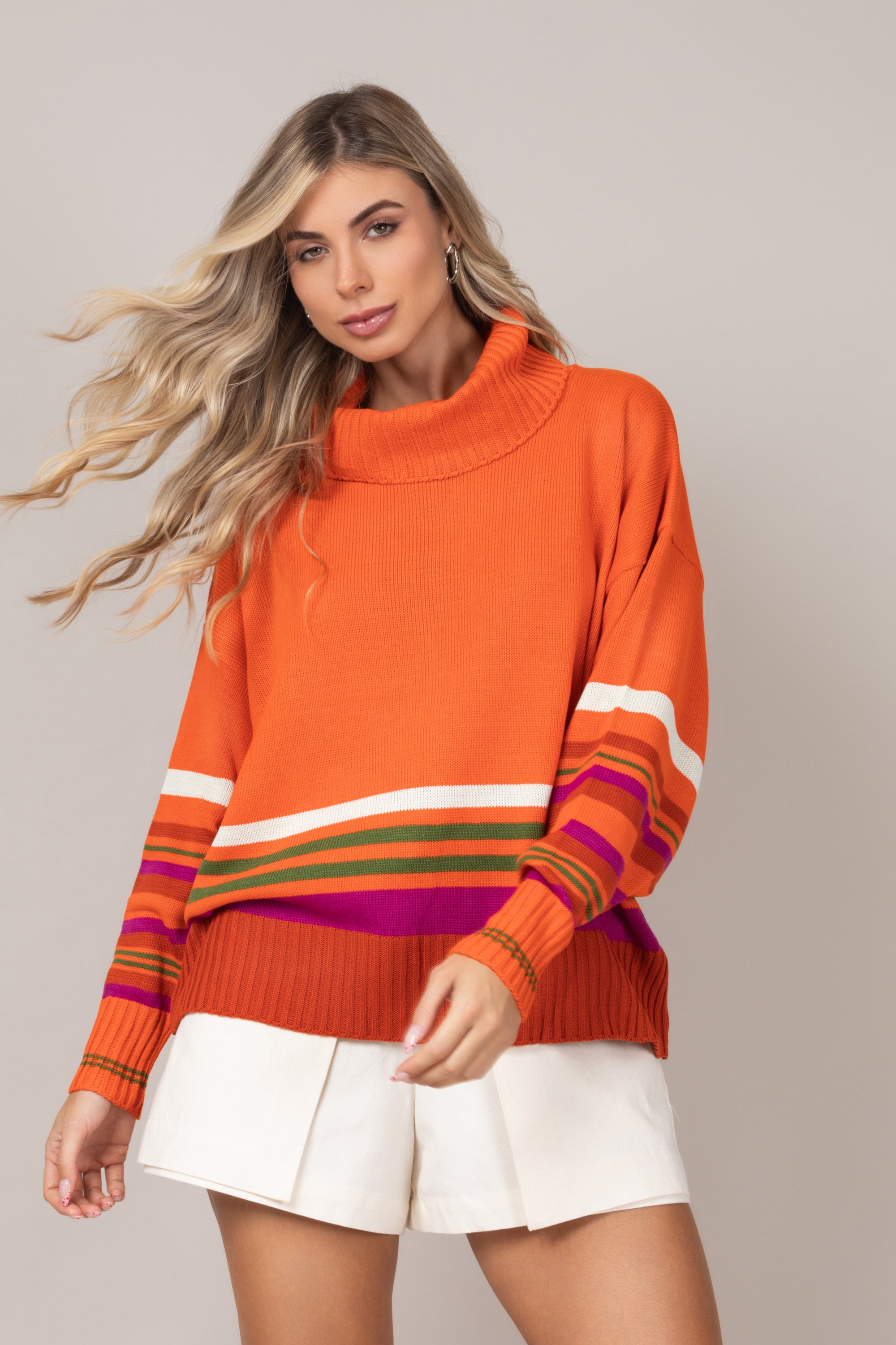 Tricot barra listrada