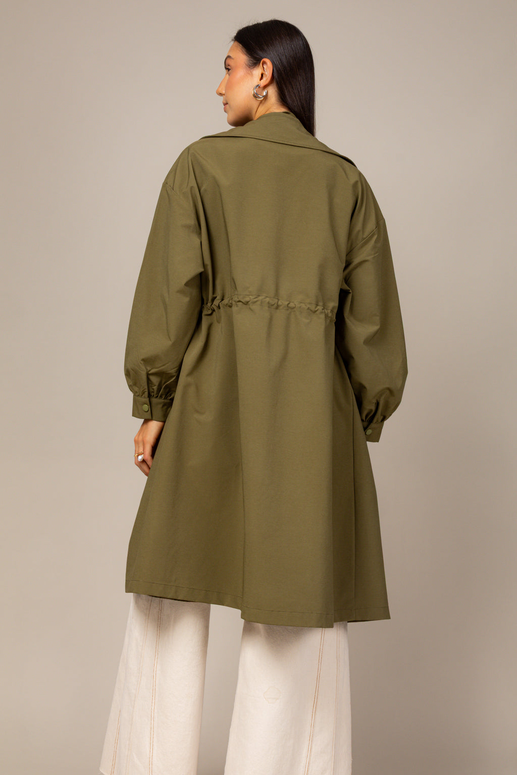 Trench coat alongado