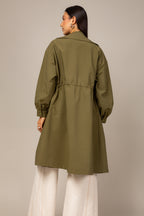 Trench coat alongado