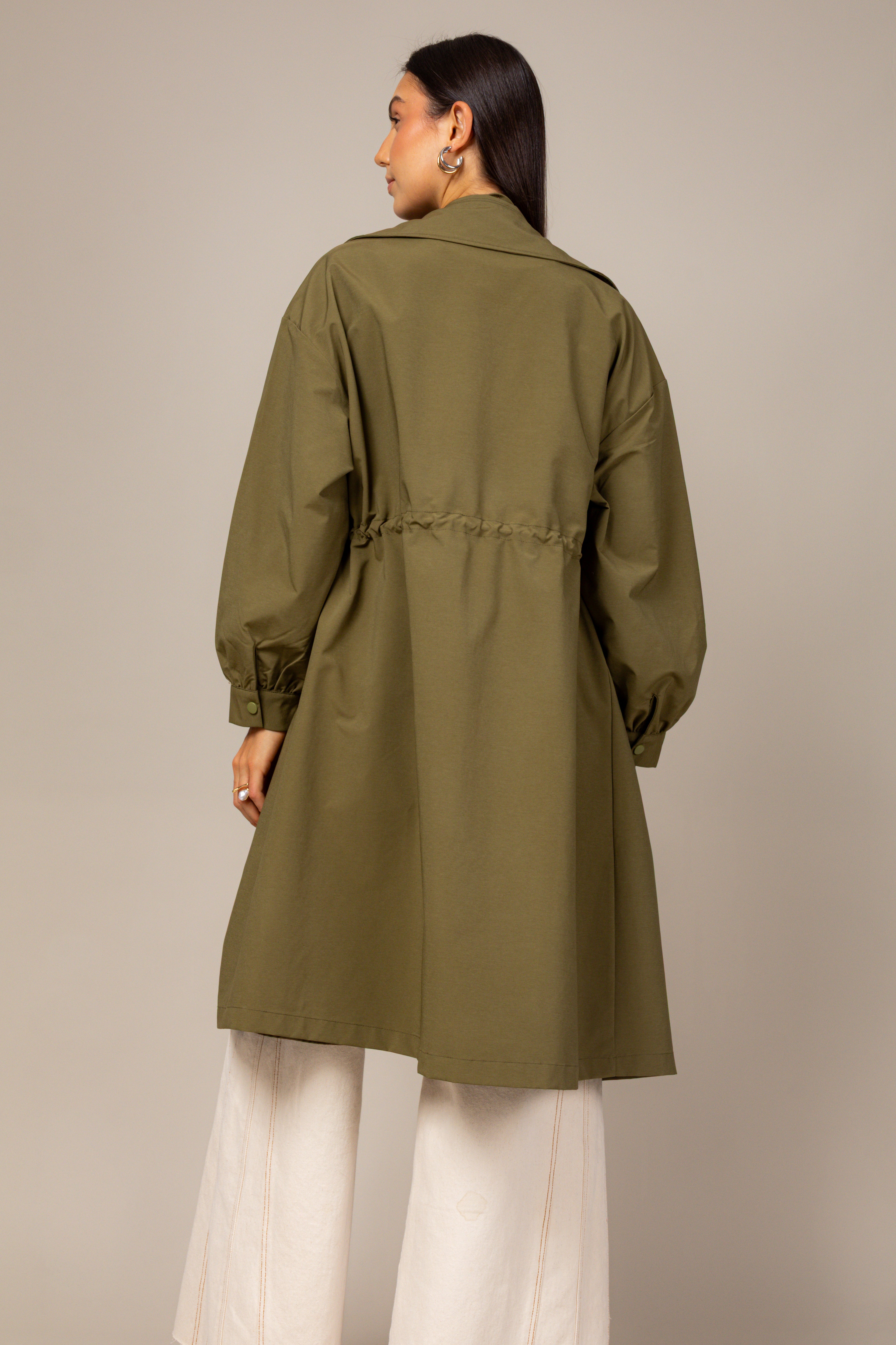 Trench coat alongado