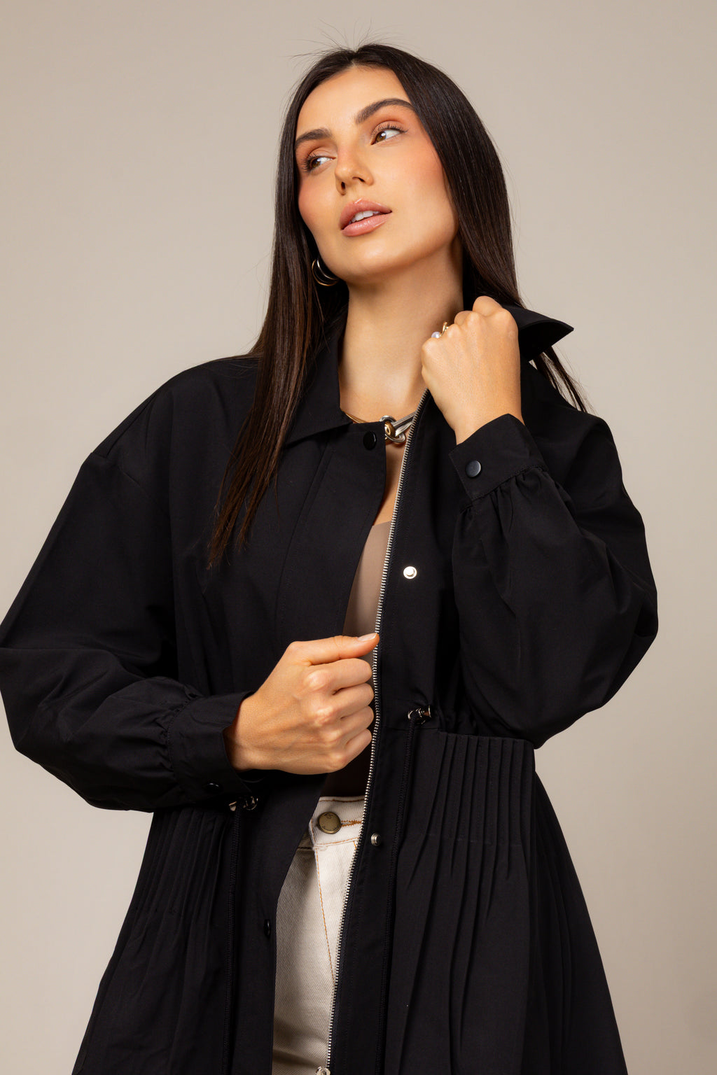 Trench coat alongado