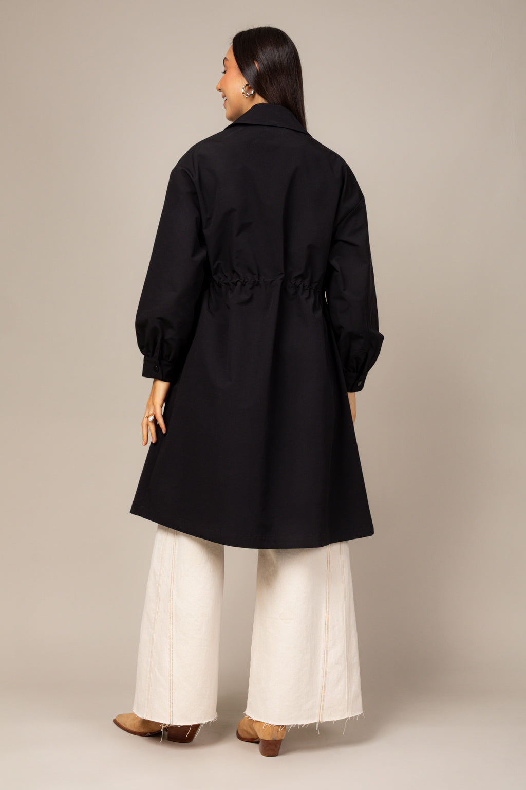 Trench coat alongado