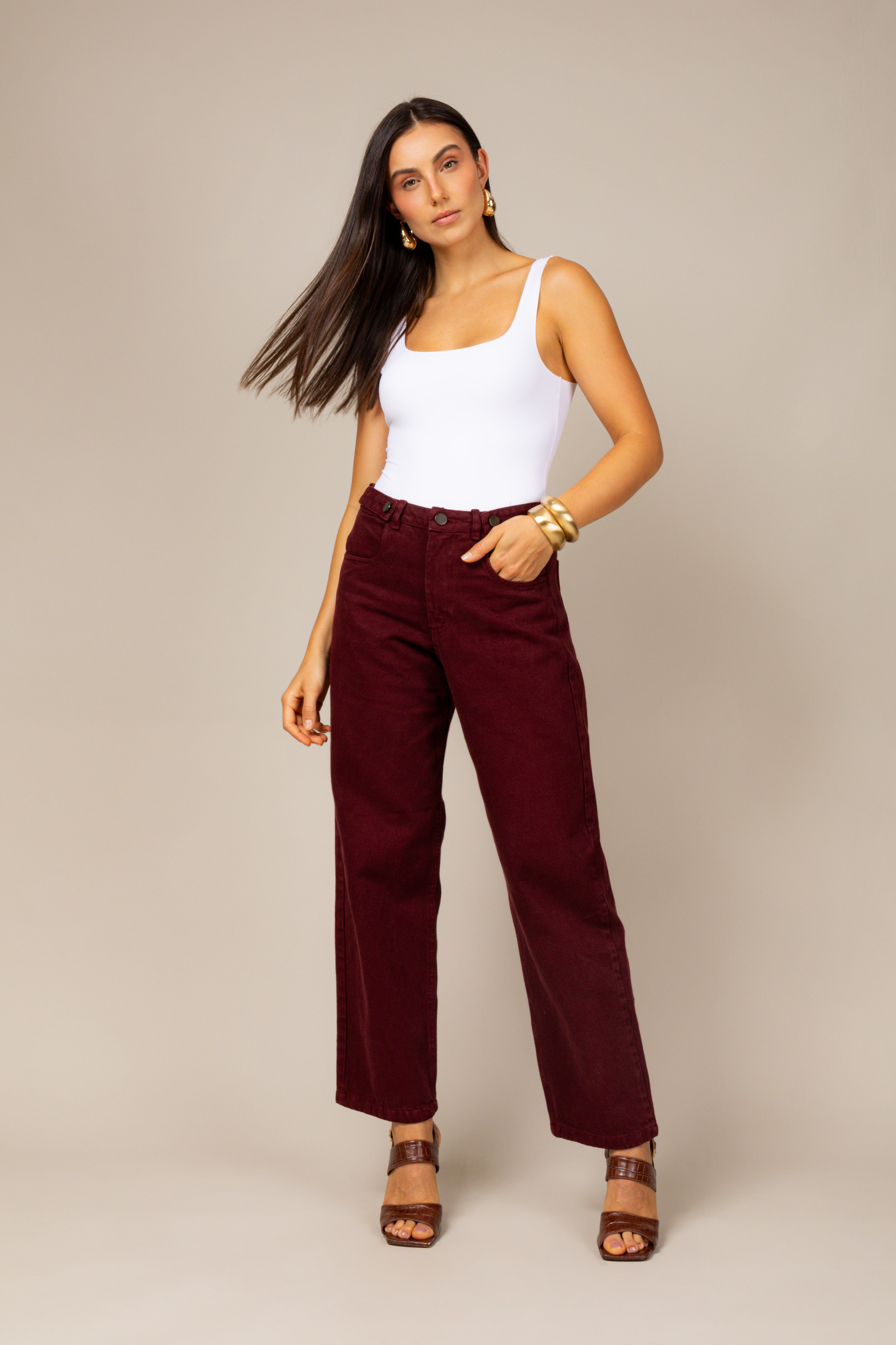 Calça jeans boyfriend