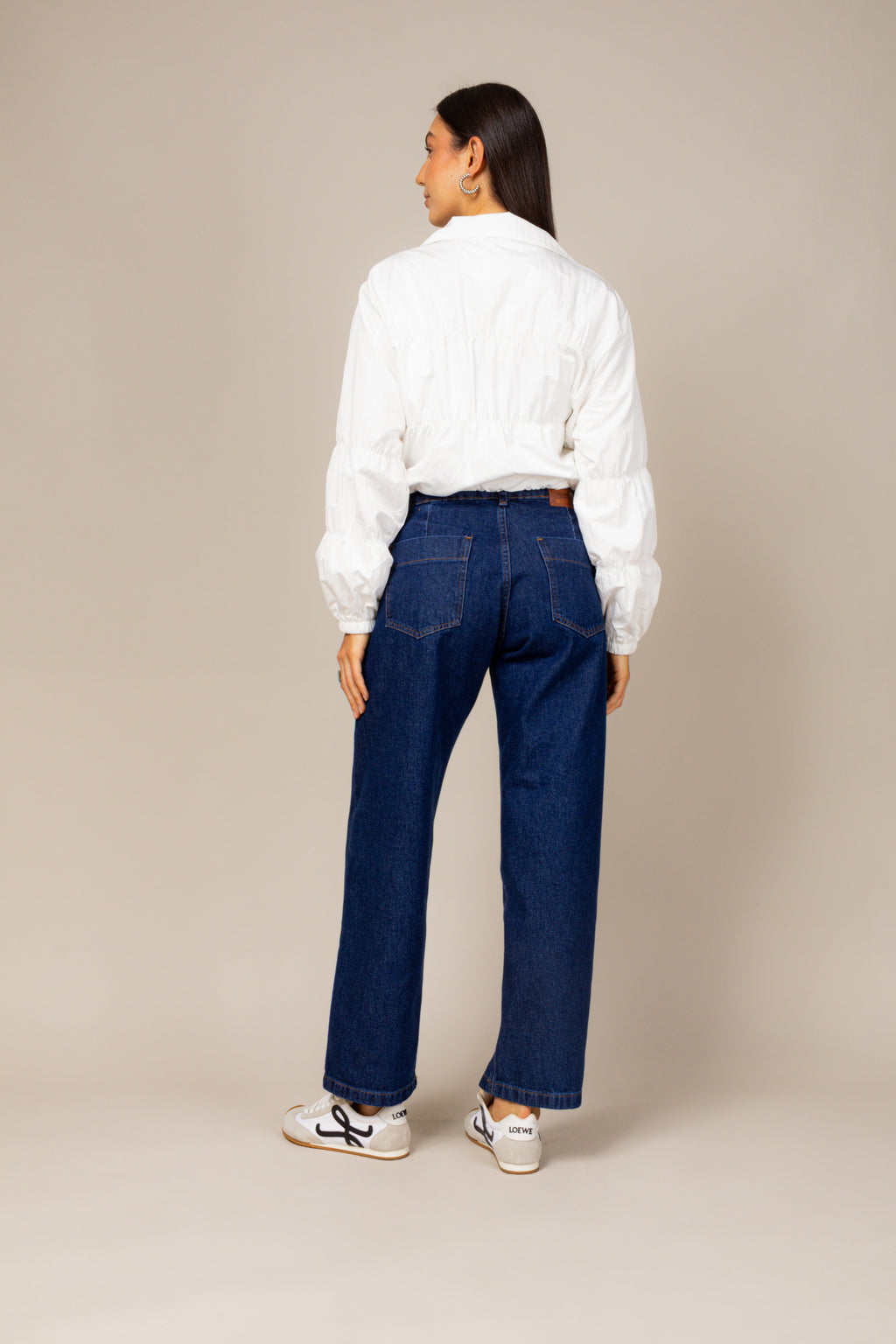 Calça sarja boyfriend