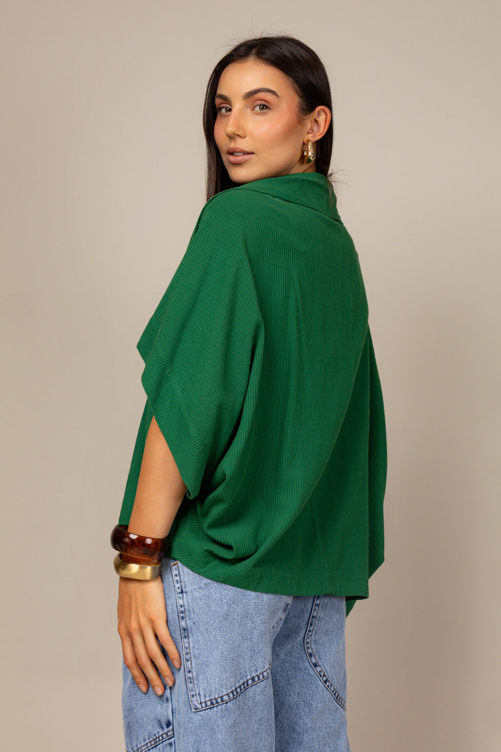 Conjunto top e kimono