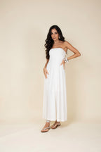 Vestido em malha sem alça
