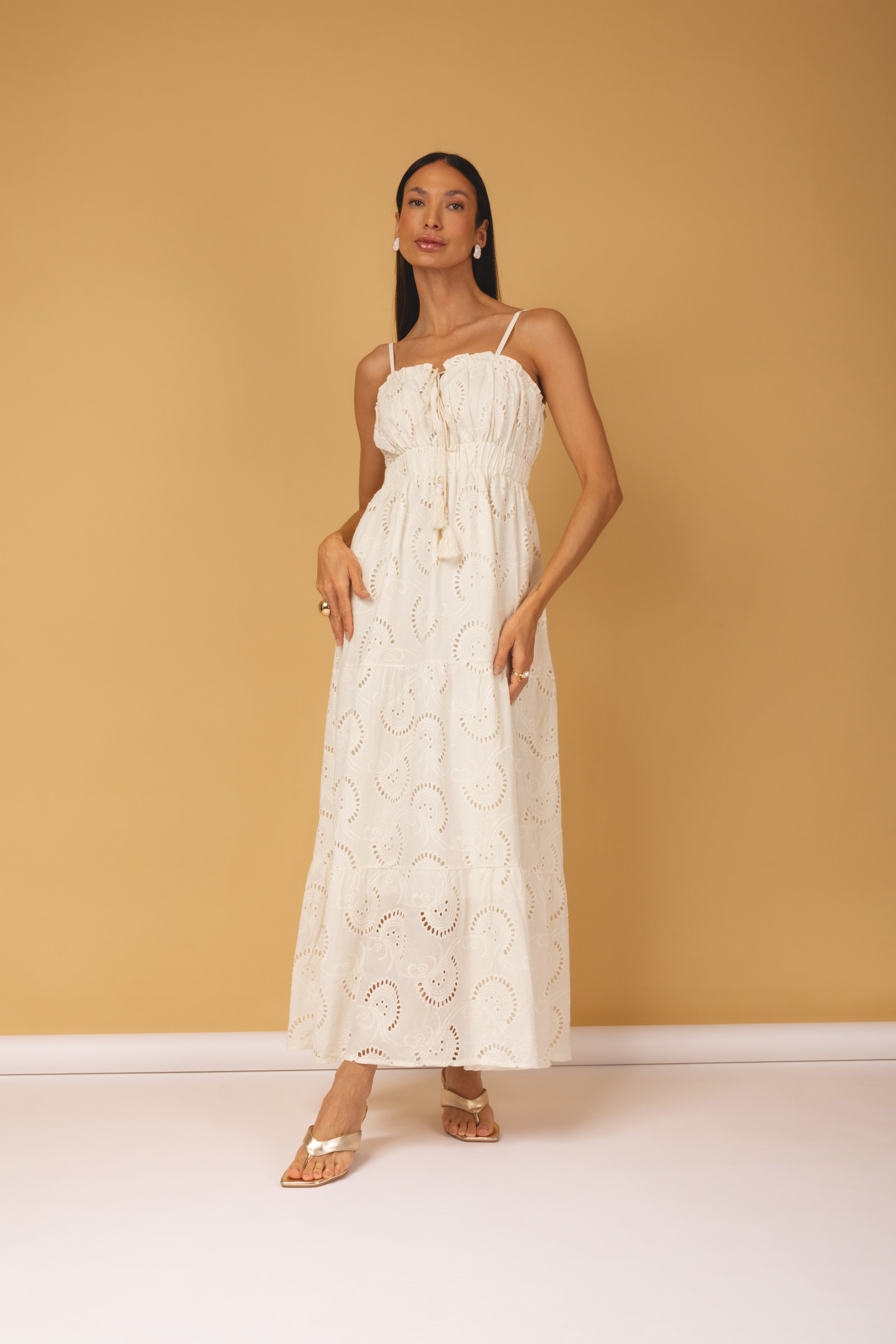 Vestido laise de alça