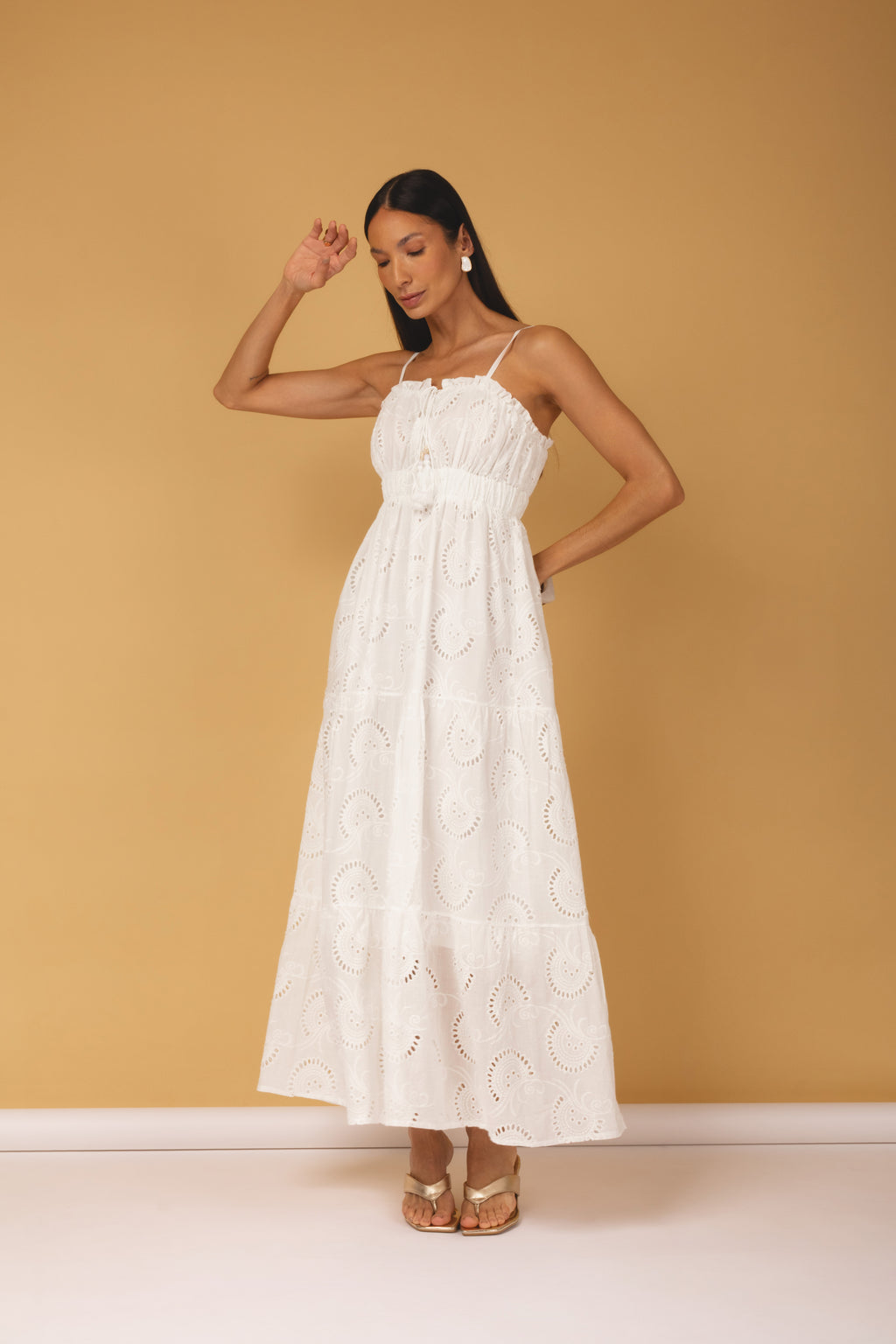 Vestido laise de alça