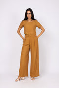 Calça pantalona viscolinho