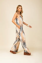 Macacão estampado fluído