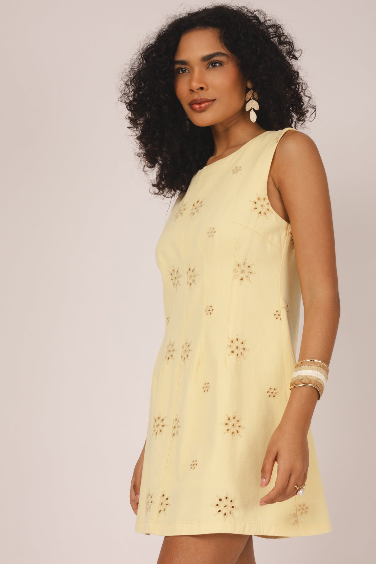 Vestido de laise sarjada