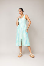 Vestido midi sem mangas