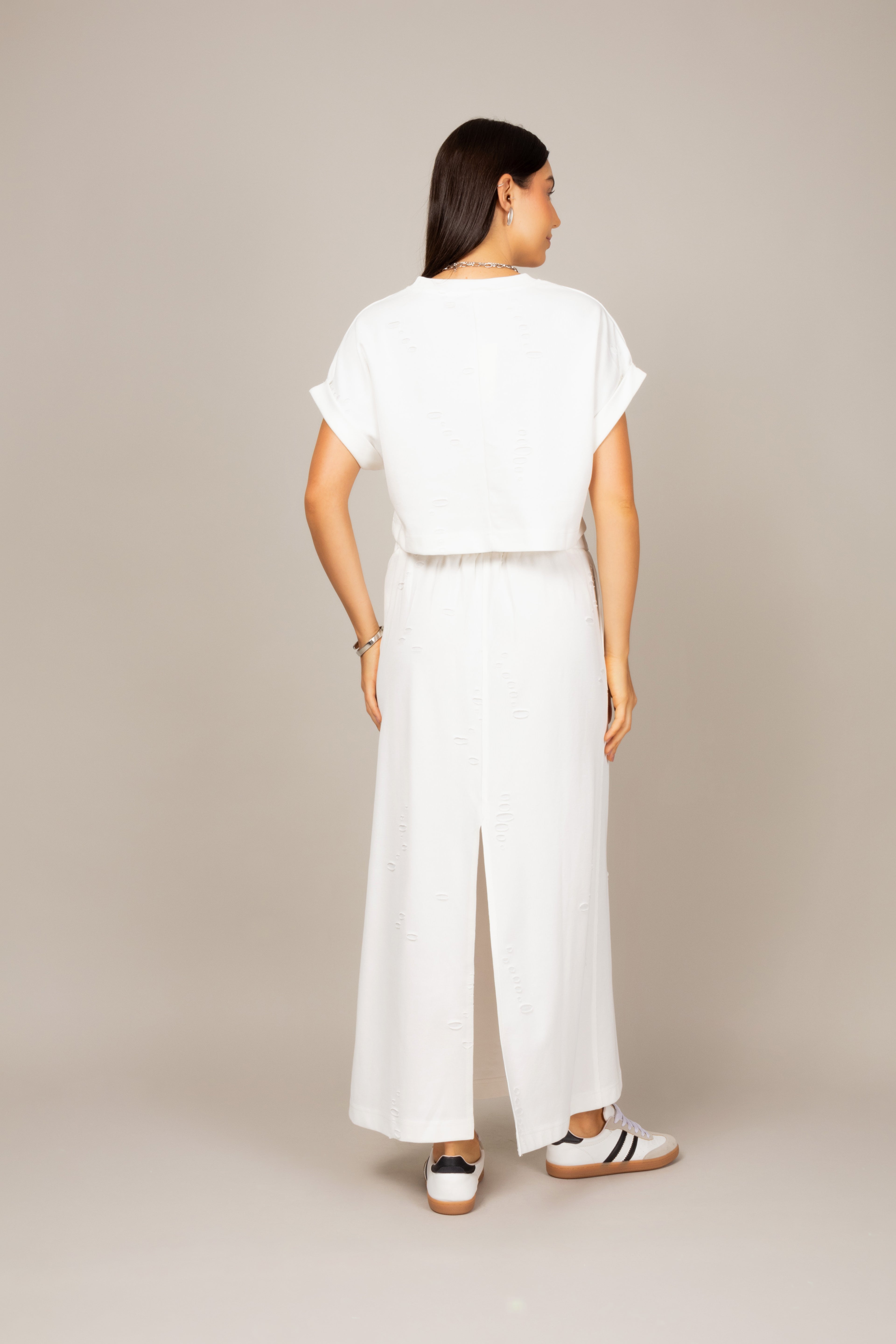 Conjunto em malha estonada destroyed