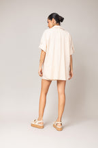 Trijunto com kimono em tecido texturizado