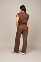 Conjunto com calça de malha estonada destroyed