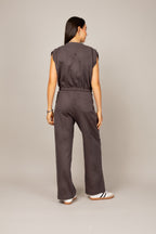 Conjunto com calça de malha estonada destroyed