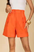 Short linho de alfaiataria