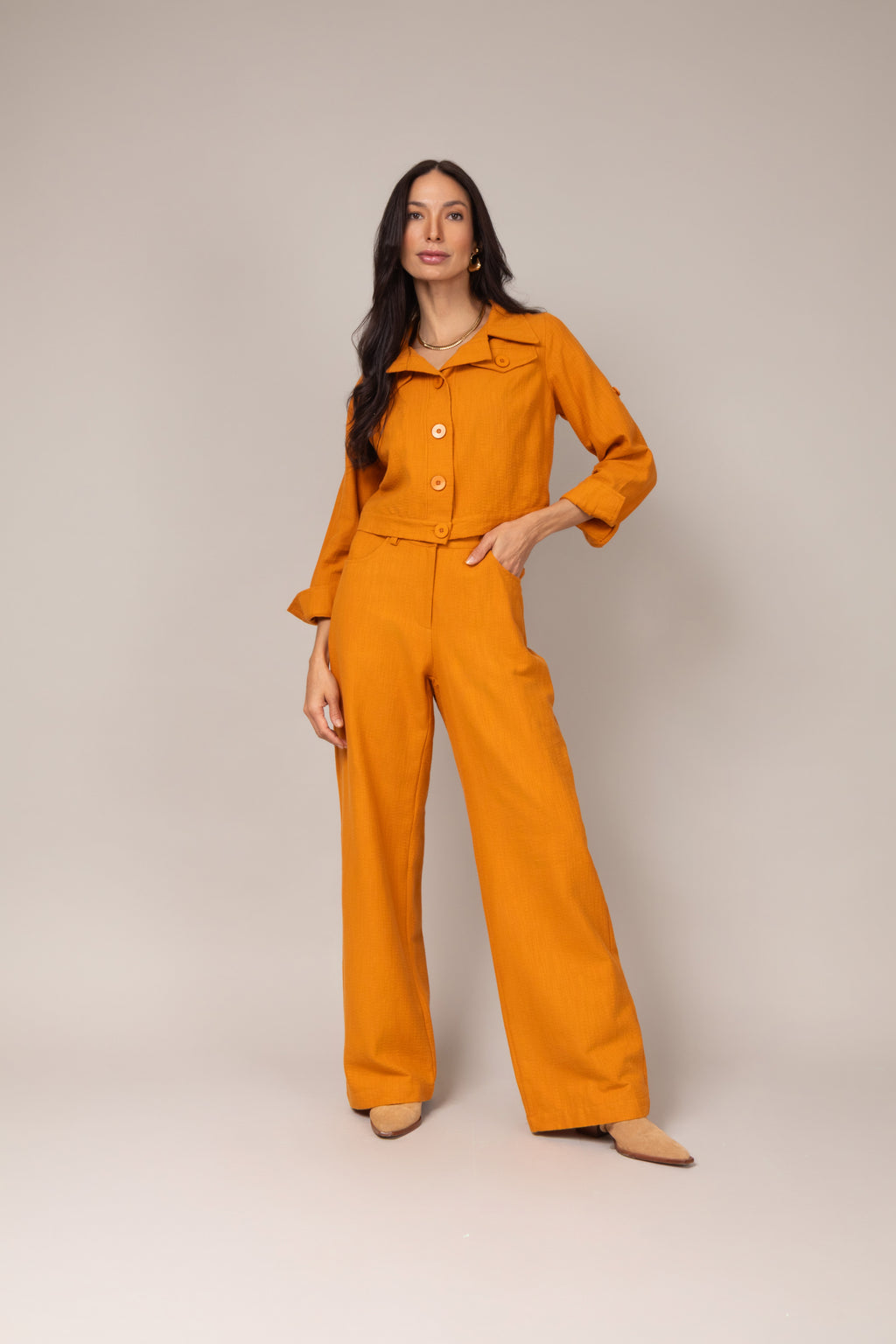 Conjunto de alfaiataria casual
