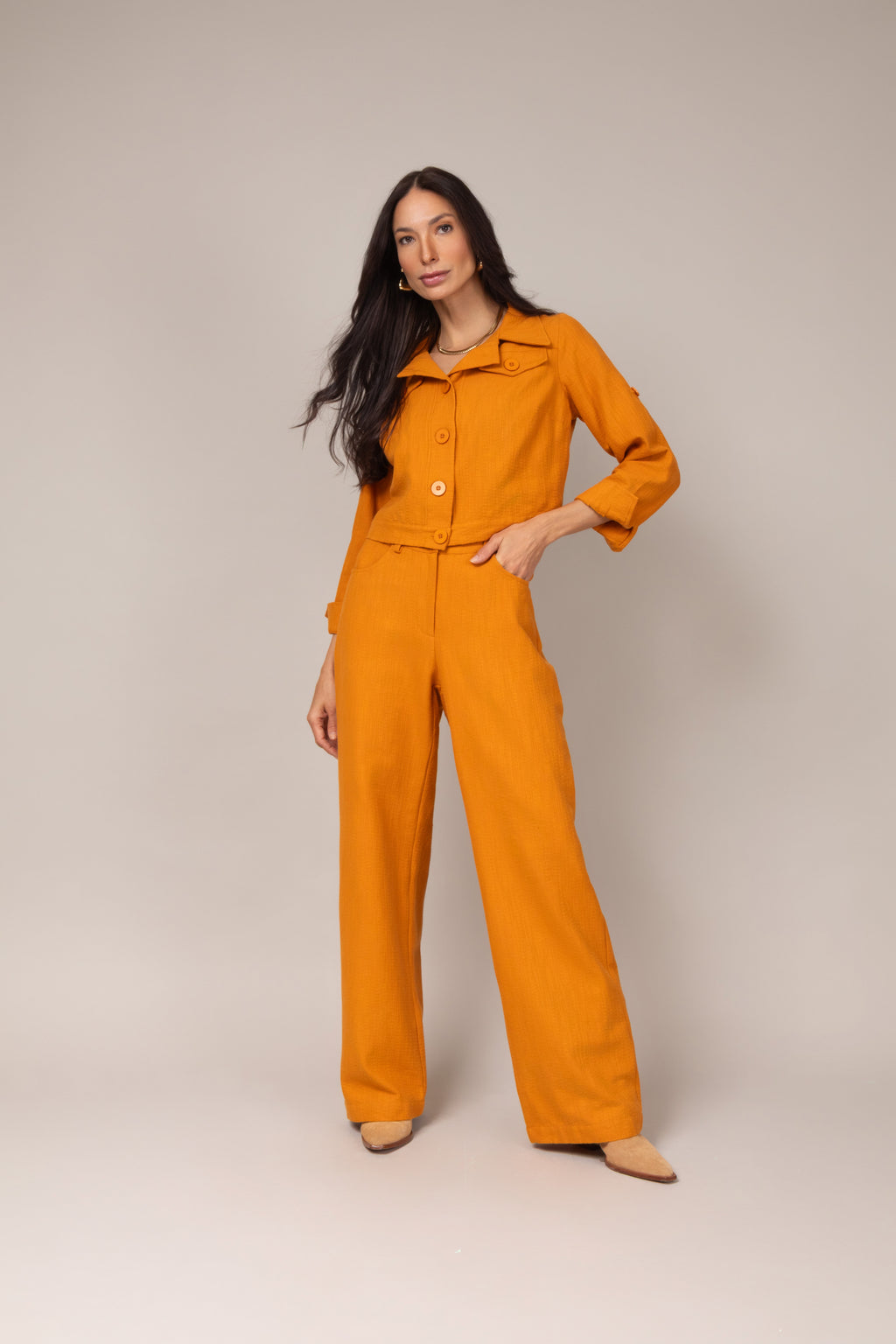 Conjunto de alfaiataria casual