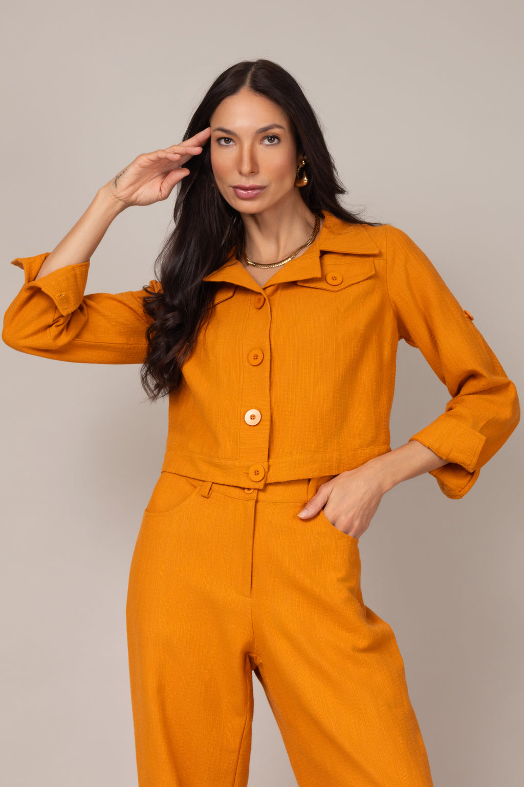 Conjunto de alfaiataria casual
