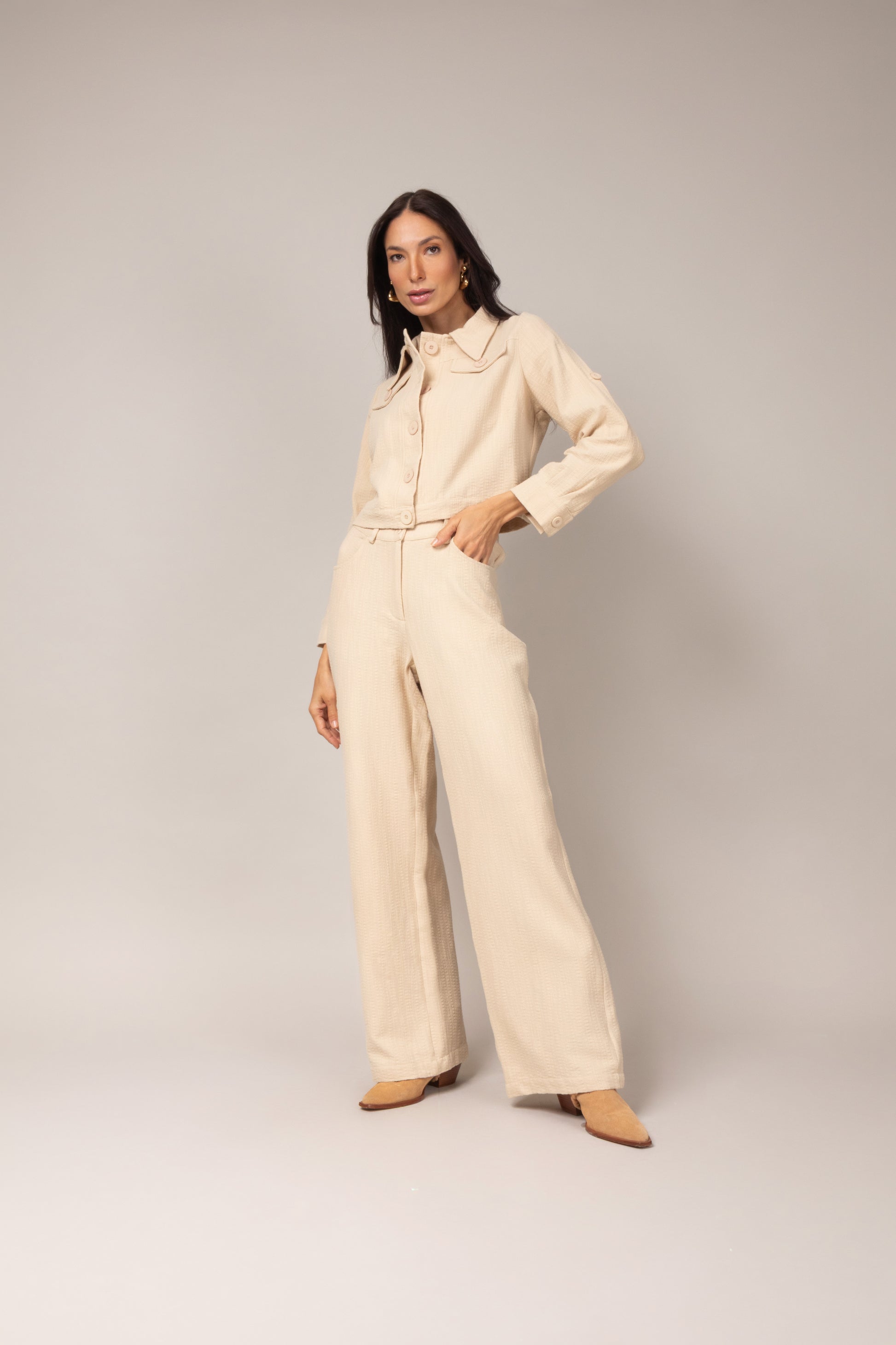 Conjunto de alfaiataria casual