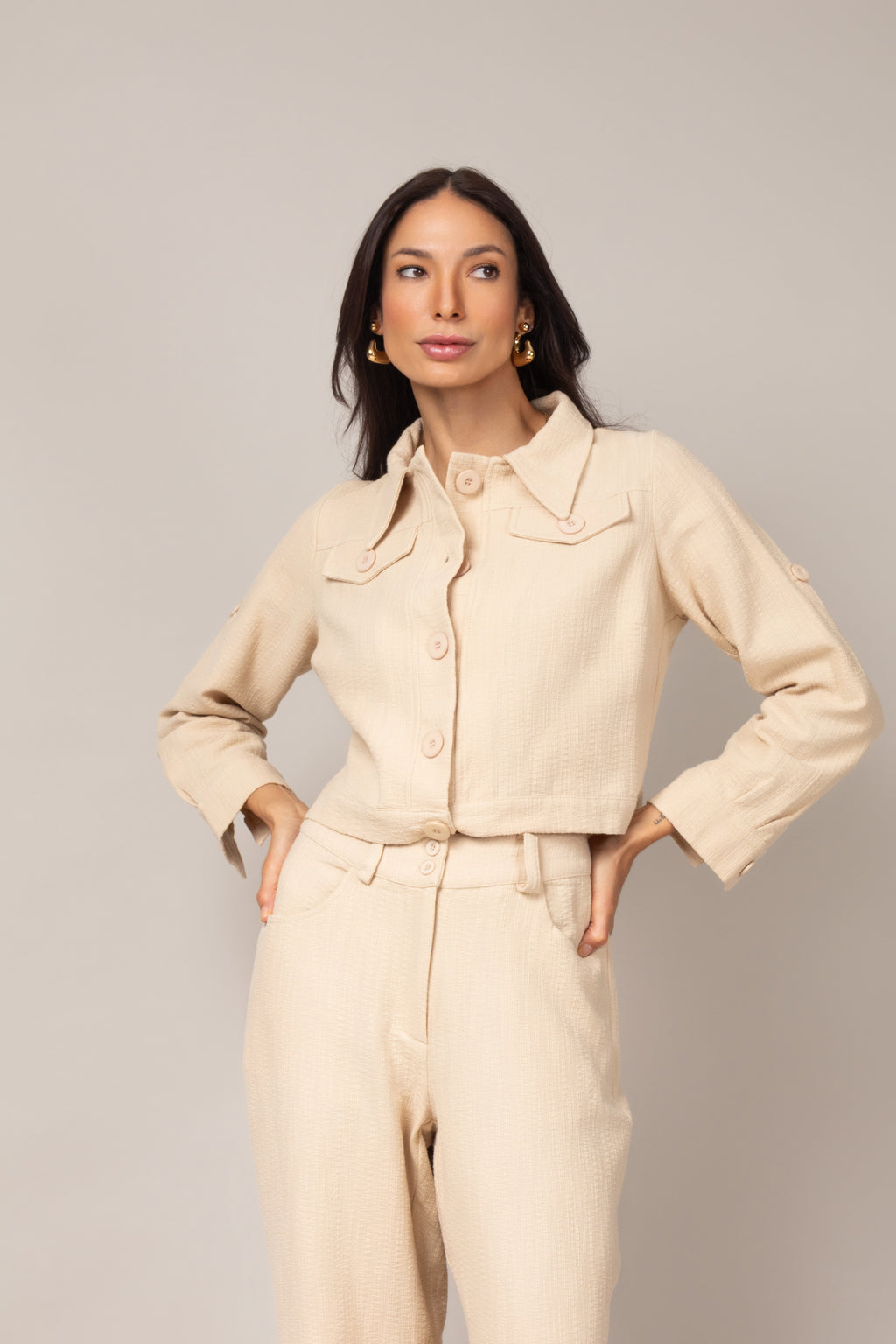Conjunto de alfaiataria casual