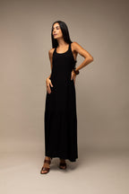 Vestido longo decote nadador