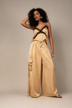 Calça Pantalona Cetim
