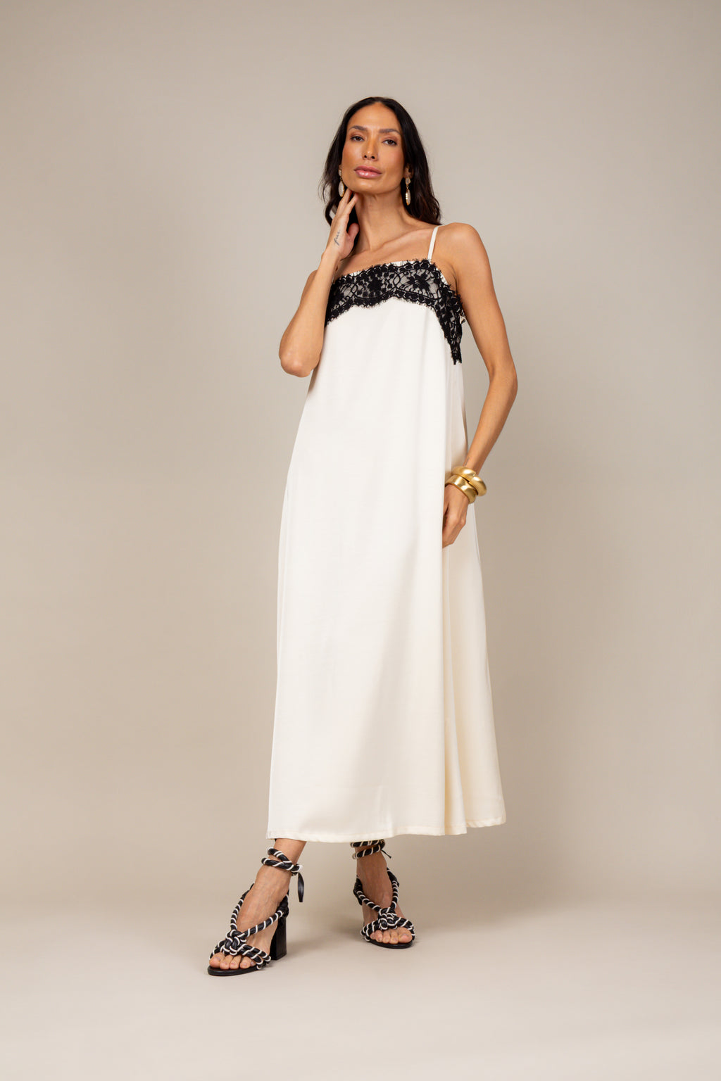 Sleep dress com renda